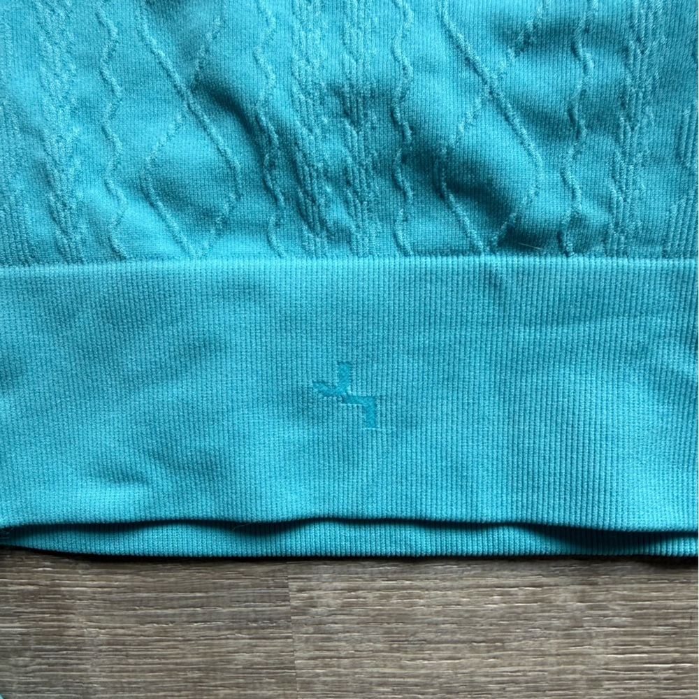 JoyLab Women’s Size Small Aqua Blue Cropped Long Sleeve Top Altleisure - Picture 4 of 7